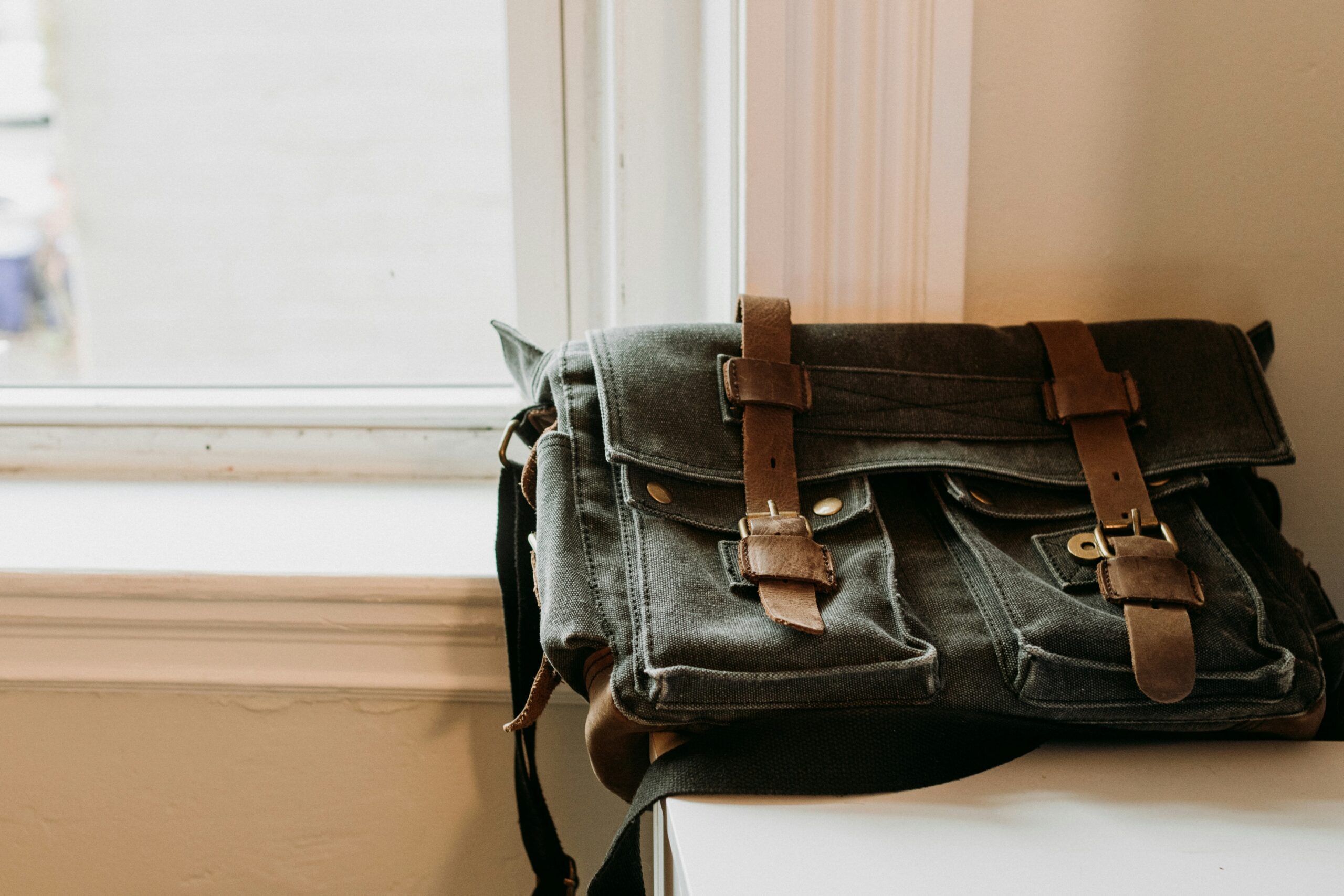 Matching set of carry-on and backpack in vibrant design