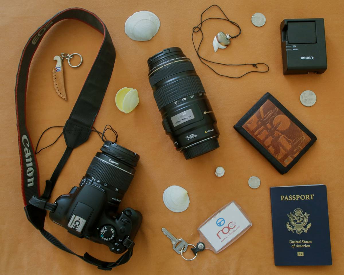 Infographic showing influencer luggage essentials